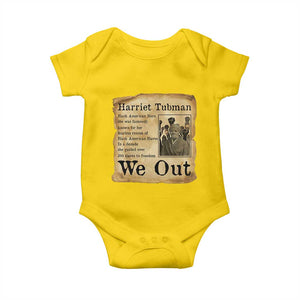 Vintage Harriet Tubman We Out Baby Onesie Black American Hero History Gift TS12 Daisy Print Your Wear