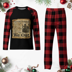 Vintage Harriet Tubman We Out Plaid Pajama Set Black American Hero History Gift TS12 Buffalo Plaid Print Your Wear