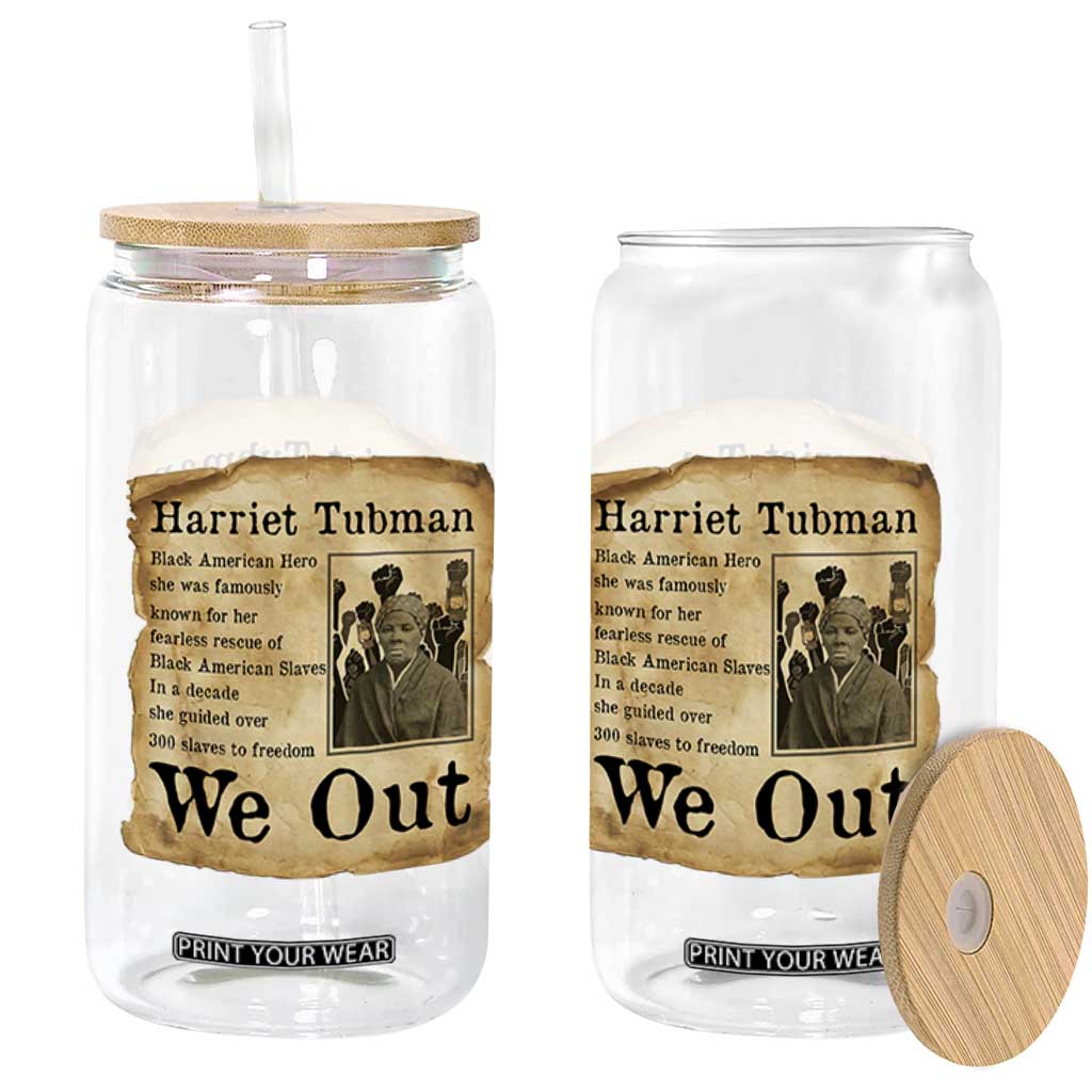 Vintage Harriet Tubman We Out Glass Can Black American Hero History Gift TS12 Print Your Wear