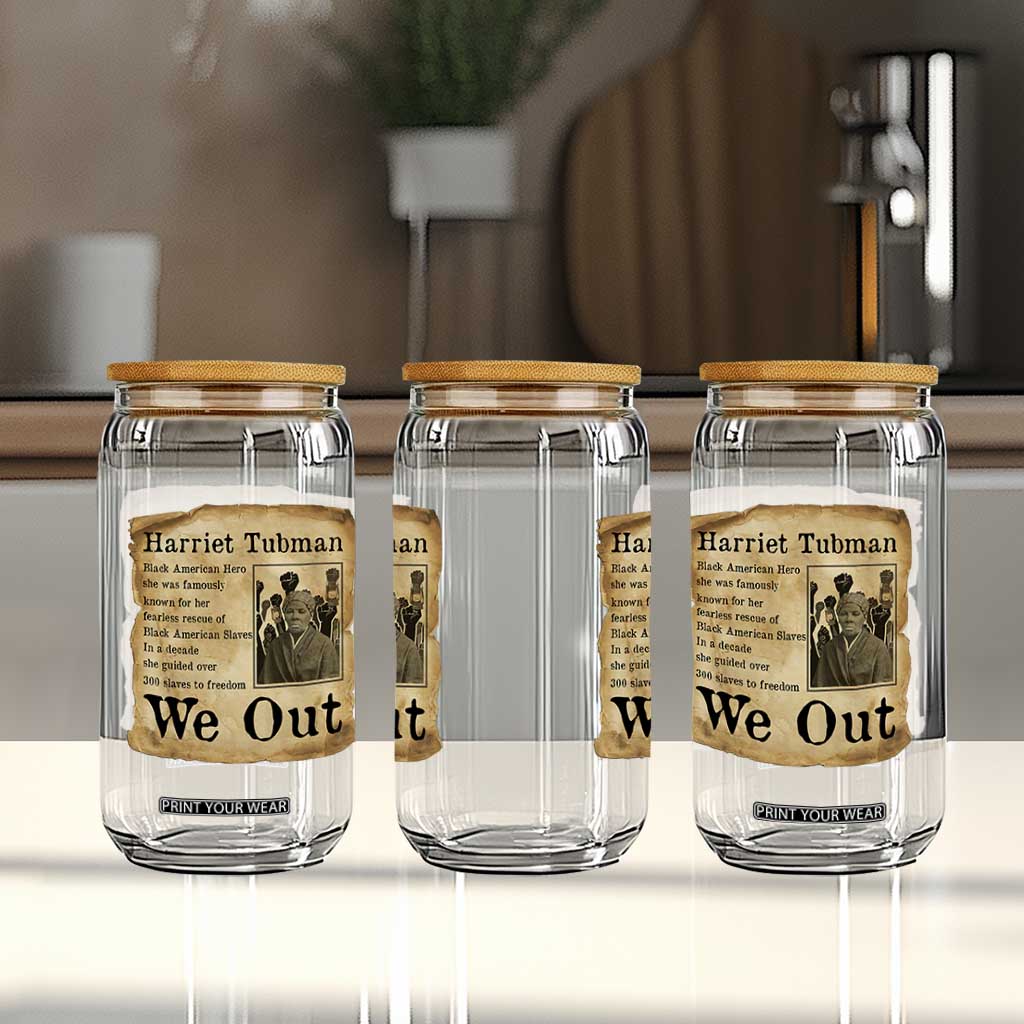Vintage Harriet Tubman We Out Glass Can Black American Hero History Gift TS12 Print Your Wear