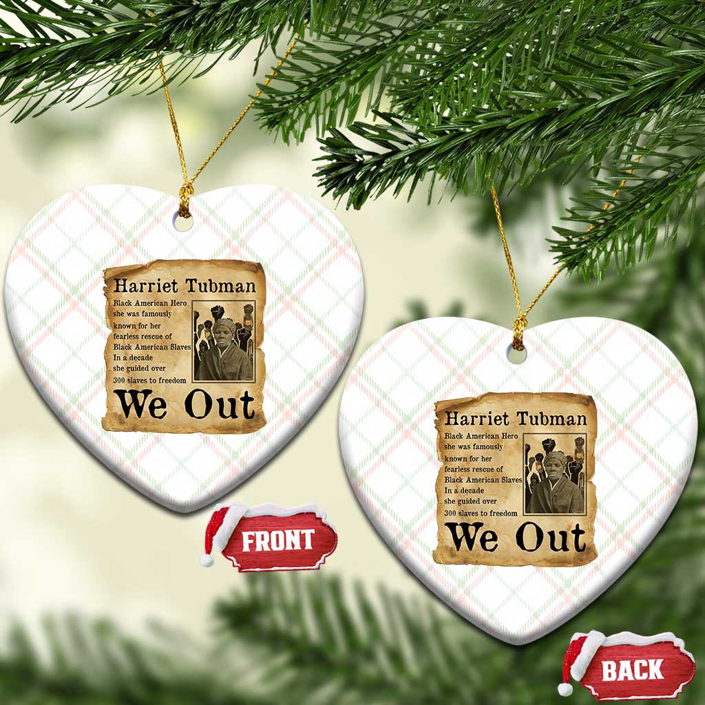 Vintage Harriet Tubman We Out Ceramic Ornament Black American Hero History Gift TS12 Print Your Wear