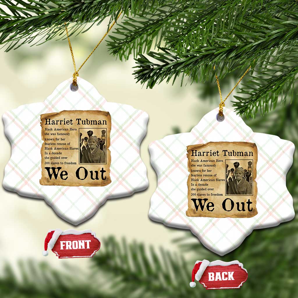 Vintage Harriet Tubman We Out Ceramic Ornament Black American Hero History Gift TS12 Print Your Wear