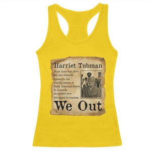 Vintage Harriet Tubman We Out Racerback Tank Top Black American Hero History Gift TS12 Daisy Print Your Wear
