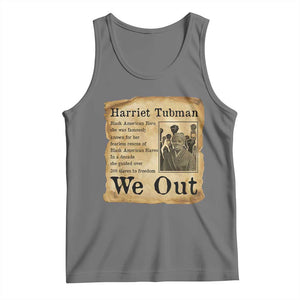 Vintage Harriet Tubman We Out Tank Top Black American Hero History Gift TS12 Black Heather Print Your Wear