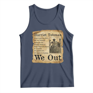 Vintage Harriet Tubman We Out Tank Top Black American Hero History Gift TS12 Navy Print Your Wear