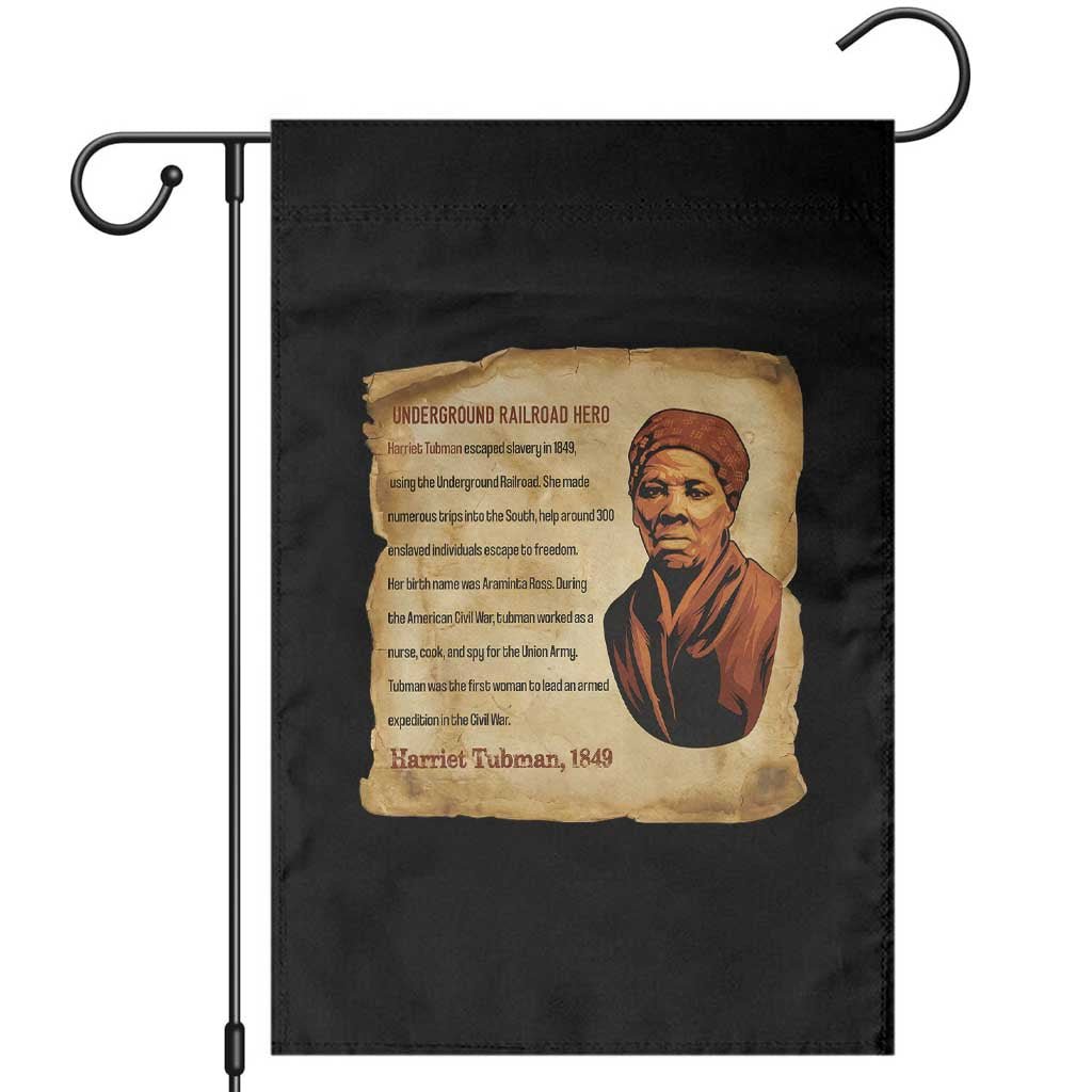 Harriet Tubman Garden Flag Black American Hero Underground Railroad TS12 Black Print Your Wear