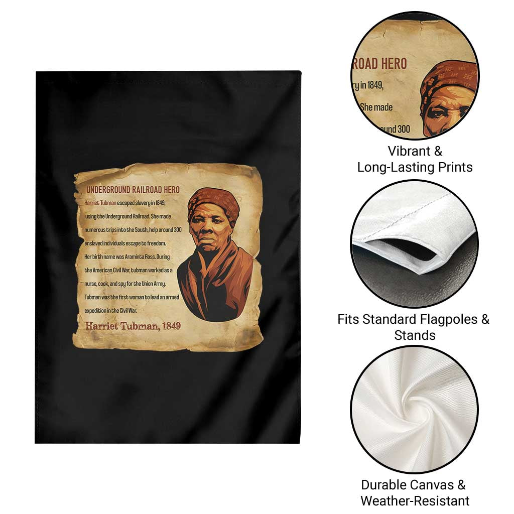 Harriet Tubman Garden Flag Black American Hero Underground Railroad TS12 Print Your Wear