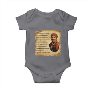Harriet Tubman Baby Onesie Black American Hero Underground Railroad TS12 Charcoal Print Your Wear