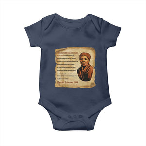 Harriet Tubman Baby Onesie Black American Hero Underground Railroad TS12 Navy Print Your Wear