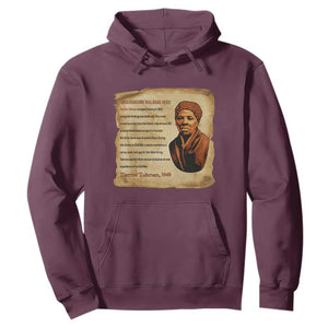 Harriet Tubman Hoodie Black American Hero Underground Railroad TS12 Maroon Print Your Wear