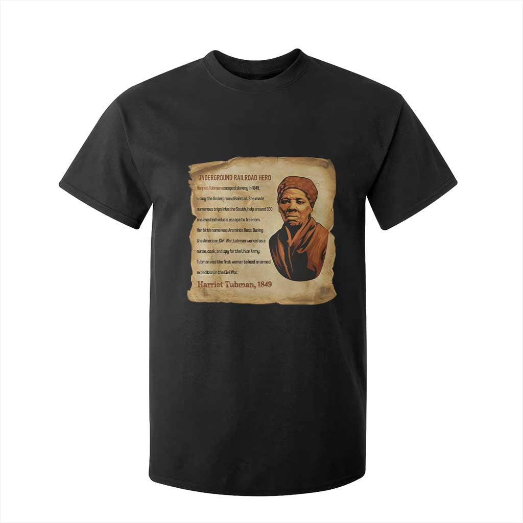 Harriet Tubman T Shirt For Kid Black American Hero Underground Railroad TS12 Black Print Your Wear