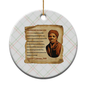 Harriet Tubman Ceramic Ornament Black American Hero Underground Railroad TS12 1pc Christmas Plaid Print Your Wear
