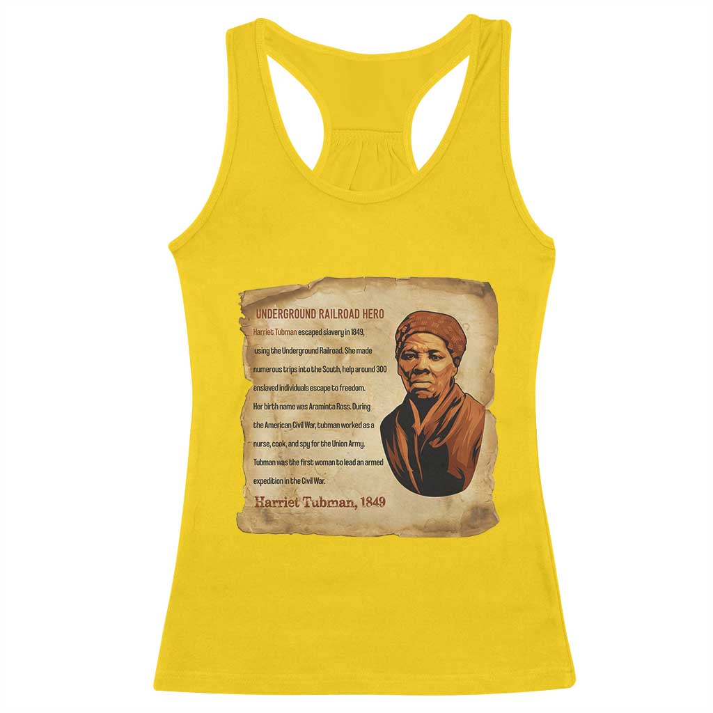 Harriet Tubman Racerback Tank Top Black American Hero Underground Railroad TS12 Daisy Print Your Wear