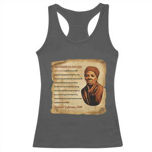 Harriet Tubman Racerback Tank Top Black American Hero Underground Railroad TS12 Dark Heather Print Your Wear