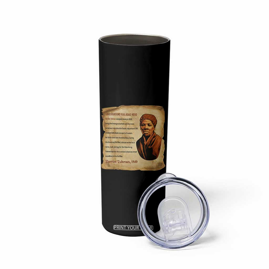 Harriet Tubman Skinny Tumbler Black American Hero Underground Railroad TS12 Print Your Wear