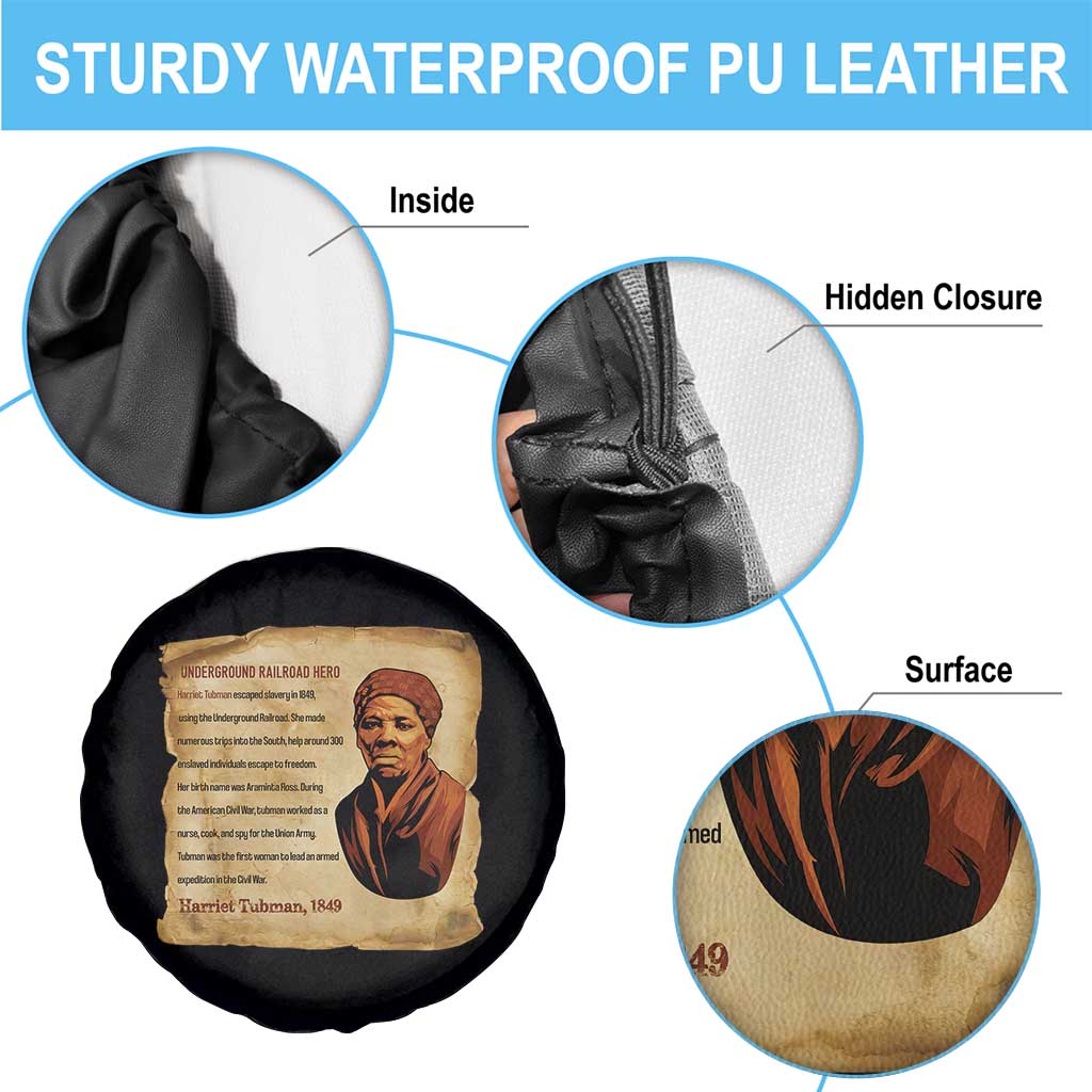Harriet Tubman Spare Tire Cover Black American Hero Underground Railroad TS12 Print Your Wear