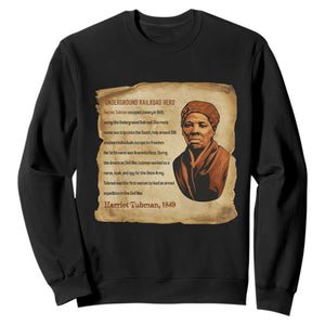 Harriet Tubman Sweatshirt Black American Hero Underground Railroad TS12 Black Print Your Wear