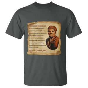 Harriet Tubman T Shirt Black American Hero Underground Railroad TS12 Dark Heather Print Your Wear