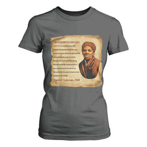 Harriet Tubman T Shirt For Women Black American Hero Underground Railroad TS12 Dark Heather Print Your Wear