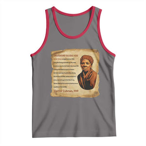 Harriet Tubman Tank Top Black American Hero Underground Railroad TS12 Deep Heather Red Print Your Wear