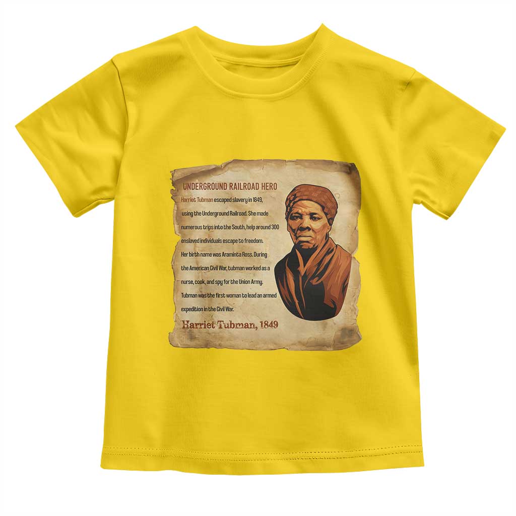Harriet Tubman Toddler T Shirt Black American Hero Underground Railroad TS12 Daisy Print Your Wear