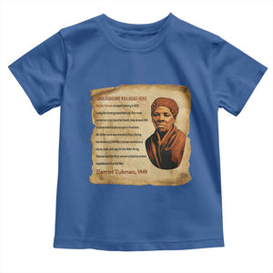 Harriet Tubman Toddler T Shirt Black American Hero Underground Railroad TS12 Royal Blue Print Your Wear