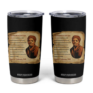 Harriet Tubman Tumbler Cup Black American Hero Underground Railroad TS12 Black Print Your Wear