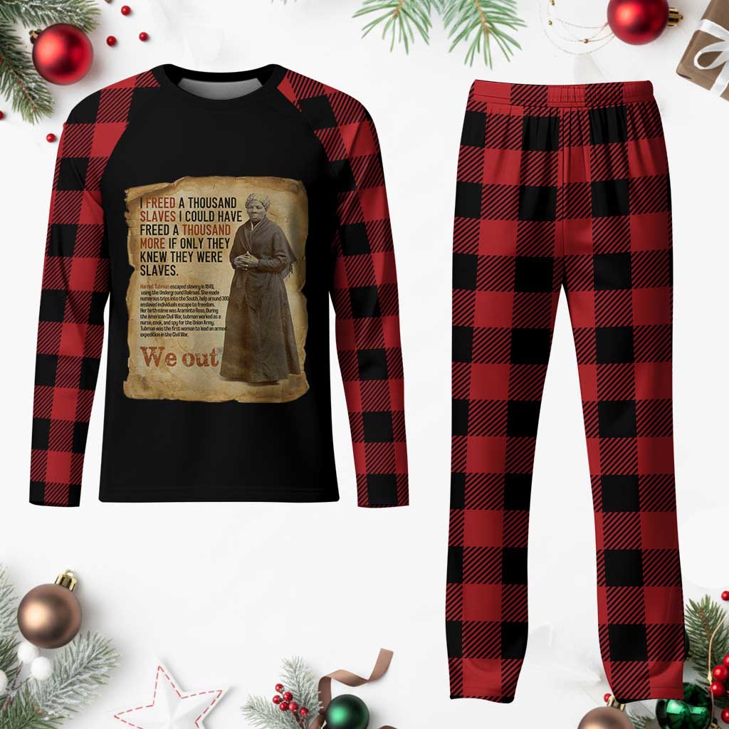 Harriet Tubman We Out Plaid Pajama Set Vintage Black History Gift TS12 Buffalo Plaid Print Your Wear