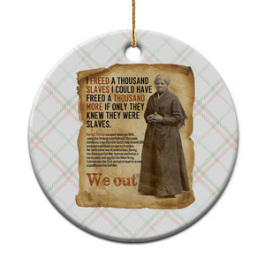 Harriet Tubman We Out Ceramic Ornament Vintage Black History Gift TS12 1pc Christmas Plaid Print Your Wear