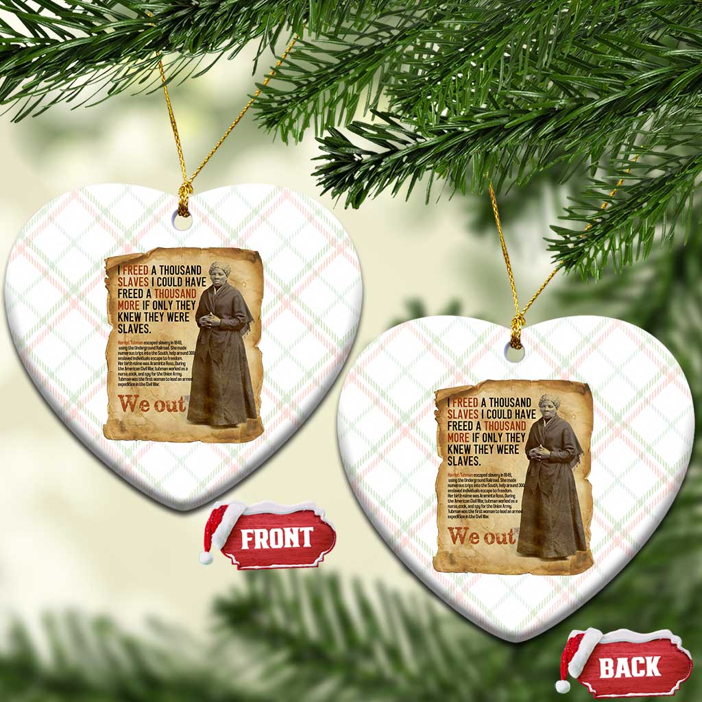 Harriet Tubman We Out Ceramic Ornament Vintage Black History Gift TS12 Print Your Wear