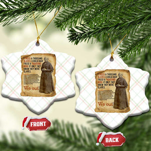 Harriet Tubman We Out Ceramic Ornament Vintage Black History Gift TS12 Print Your Wear