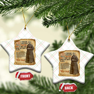 Harriet Tubman We Out Ceramic Ornament Vintage Black History Gift TS12 Print Your Wear