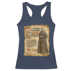 Harriet Tubman We Out Racerback Tank Top Vintage Black History Gift TS12 Navy Print Your Wear