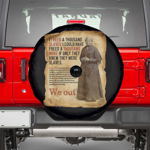 Harriet Tubman We Out Spare Tire Cover Vintage Black History Gift TS12 Black Print Your Wear