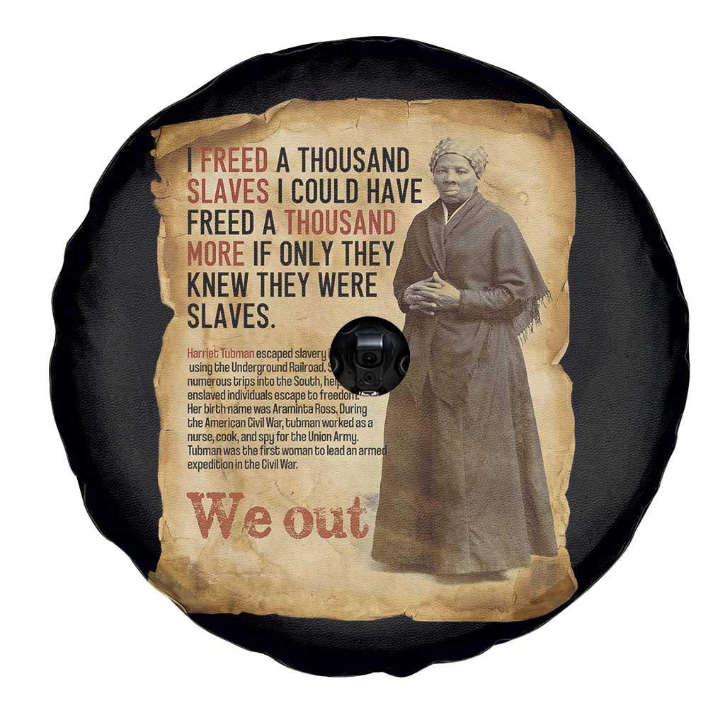 Harriet Tubman We Out Spare Tire Cover Vintage Black History Gift TS12 Print Your Wear