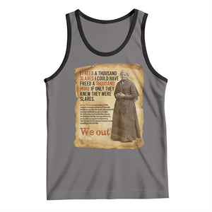 Harriet Tubman We Out Tank Top Vintage Black History Gift TS12 Deep Heather Black Print Your Wear