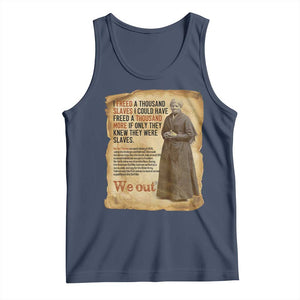 Harriet Tubman We Out Tank Top Vintage Black History Gift TS12 Navy Print Your Wear