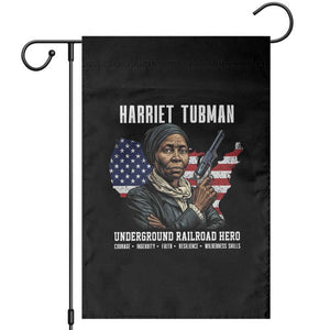 Harriet Tubman Patriotic Garden Flag Female Empowerment History Gift TS12 Black Print Your Wear