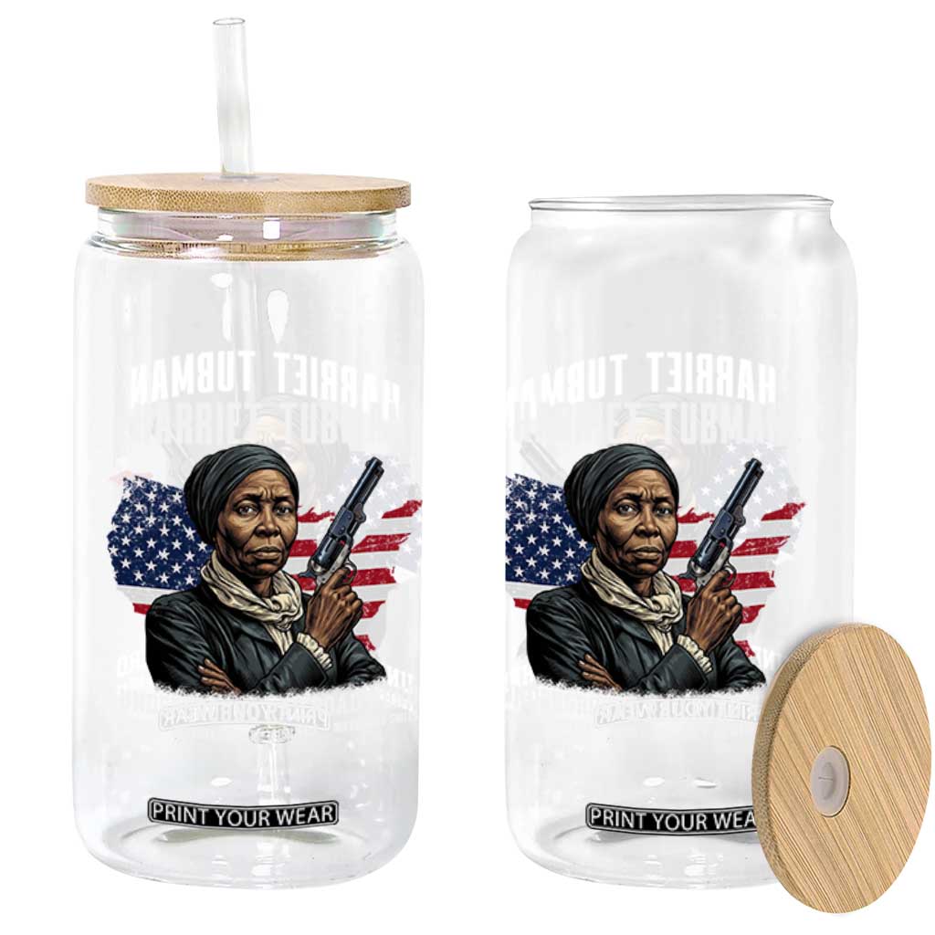 Harriet Tubman Patriotic Glass Can Female Empowerment History Gift TS12 Print Your Wear