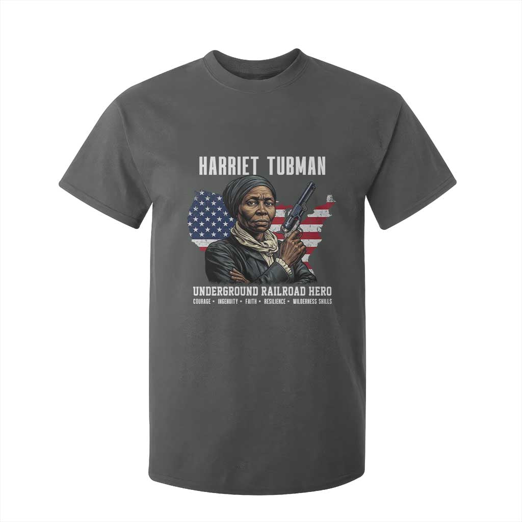 Harriet Tubman Patriotic T Shirt For Kid Female Empowerment History Gift TS12 Dark Heather Print Your Wear