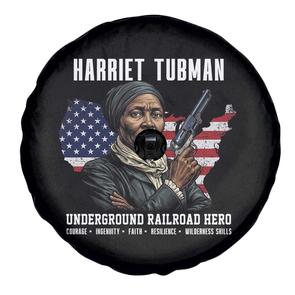 Harriet Tubman Patriotic Spare Tire Cover Female Empowerment History Gift TS12 Print Your Wear