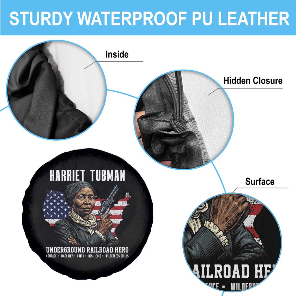 Harriet Tubman Patriotic Spare Tire Cover Female Empowerment History Gift TS12 Print Your Wear