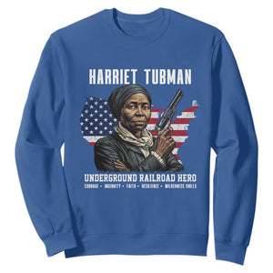 Harriet Tubman Patriotic Sweatshirt Female Empowerment History Gift TS12 Royal Blue Print Your Wear
