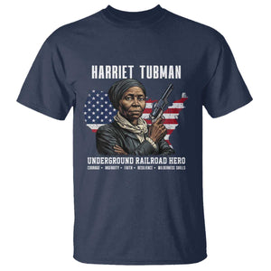 Harriet Tubman Patriotic T Shirt Female Empowerment History Gift TS12 Navy Print Your Wear