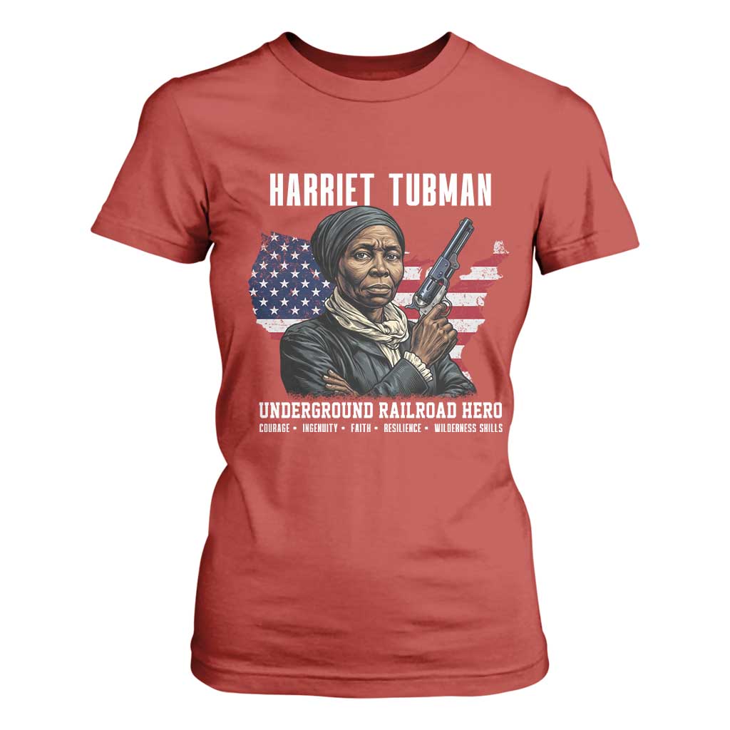 Harriet Tubman Patriotic T Shirt For Women Female Empowerment History Gift TS12 Red Print Your Wear
