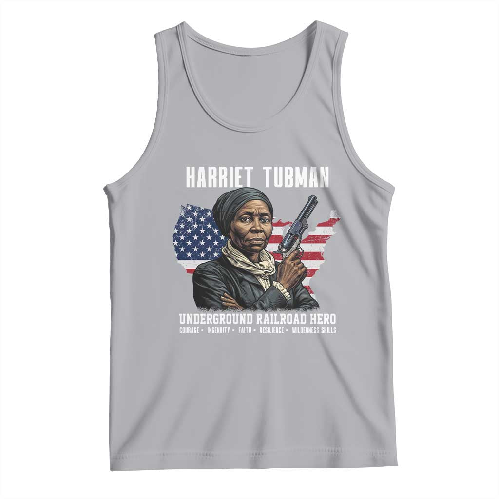 Harriet Tubman Patriotic Tank Top Female Empowerment History Gift TS12 Athletic Heather Print Your Wear