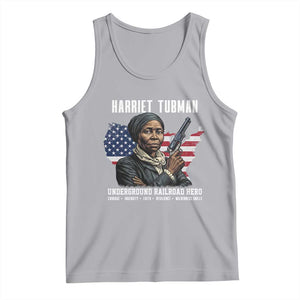 Harriet Tubman Patriotic Tank Top Female Empowerment History Gift TS12 Athletic Heather Print Your Wear