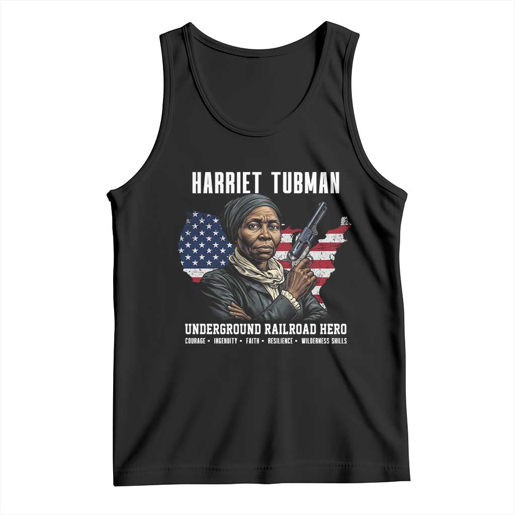 Harriet Tubman Patriotic Tank Top Female Empowerment History Gift TS12 Black Print Your Wear