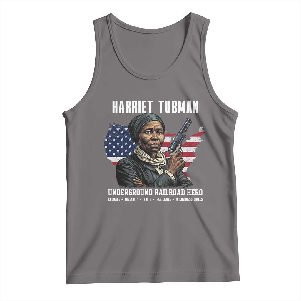 Harriet Tubman Patriotic Tank Top Female Empowerment History Gift TS12 Deep Heather Print Your Wear