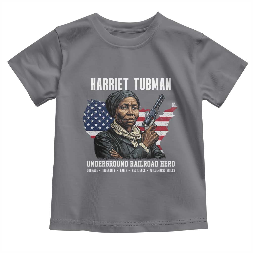 Harriet Tubman Patriotic Toddler T Shirt Female Empowerment History Gift TS12 Charcoal Print Your Wear